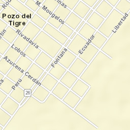 Pozo del Tigre Street Map