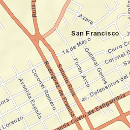San Lorenzo Street Map