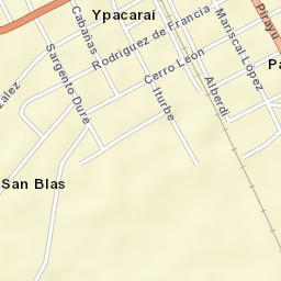 Ypacarai Street Map