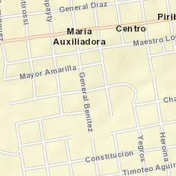 Piribebuy Street Map