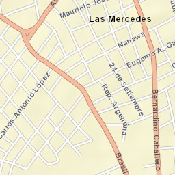 Presidente Franco Street Map