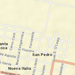 Nueva Italia Street Map