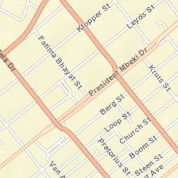 Rustenburg Street Map