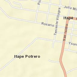 Itapé Street Map
