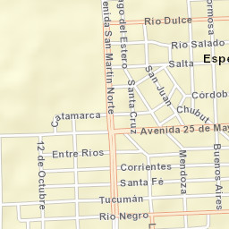 Puerto Esperanza Street Map