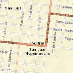 San Juan Nepomuceno Street Map