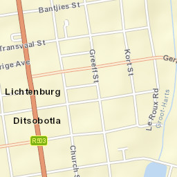 Lichtenburg Street Map