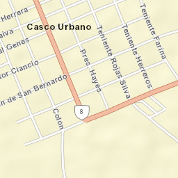 Caazapá Street Map