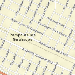 Pampa de los Guanacos Street Map
