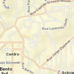 São Bento do Sul Street Map