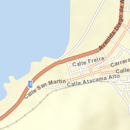 Chañaral Street Map
