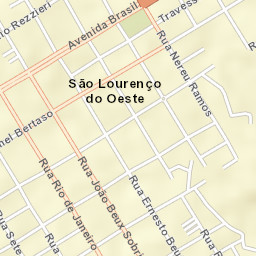 São Lourenço do Oeste Street Map