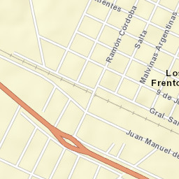 Los Frentones Street Map