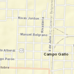 Campo Gallo Street Map