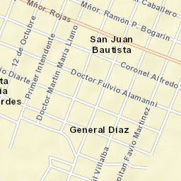 San Juan Bautista Street Map