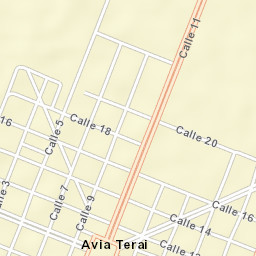 Aviá Terai Street Map