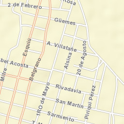 Santa María Street Map