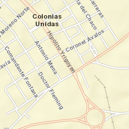 Colonias Unidas Street Map