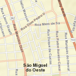 São Miguel do Oeste Street Map