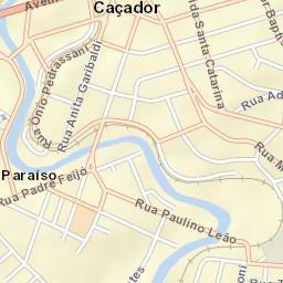 Caçador Street Map