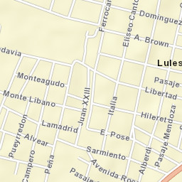 Departamento de Lules Street Map