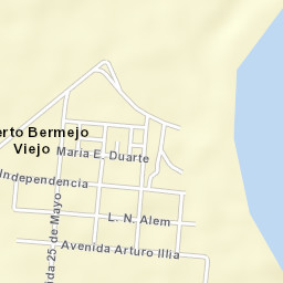 Puerto Bermejo Street Map