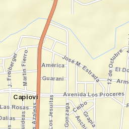 Capioví Street Map