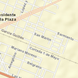 Presidencia de la Plaza Street Map