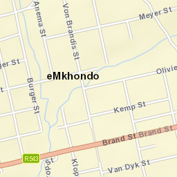 Piet Retief Street Map