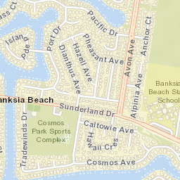Banksia Beach Street Map