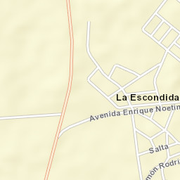 La Escondida Street Map