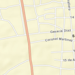 Santiago Street Map