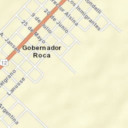 Gobernador Roca Street Map