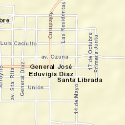 General José Eduvigis Díaz Street Map
