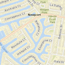 Newport Street Map