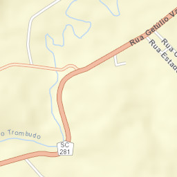 Trombudo Central Street Map