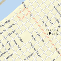 Paso de la Patria Street Map