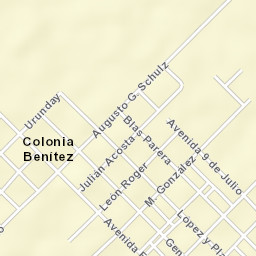 Colonia Benítez Street Map