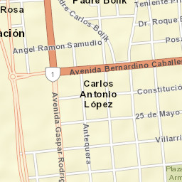 Encarnación Street Map