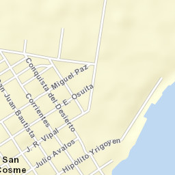 San Cosme Street Map