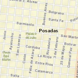 Posadas Street Map