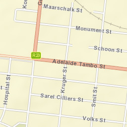 Volksrust Street Map