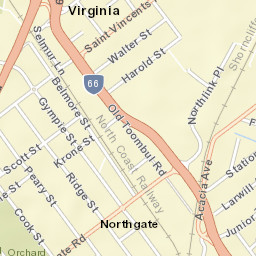 Virginia Street Map
