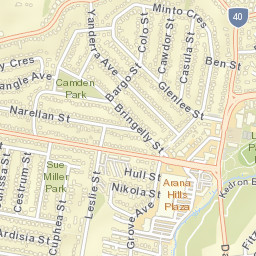 Arana Hills Street Map