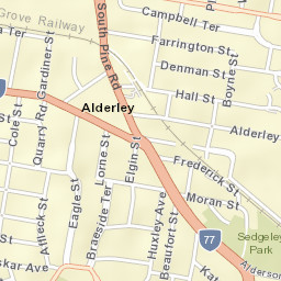 Alderley Street Map