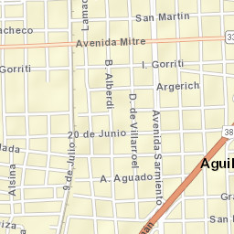 Aguilares Street Map