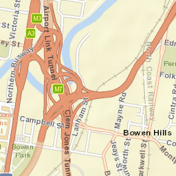 Bowen Hills Street Map