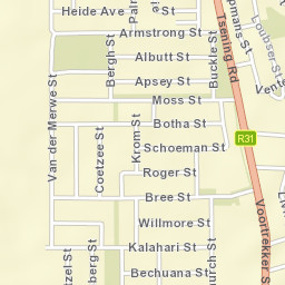 Kuruman Street Map