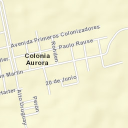Colonia Aurora Street Map