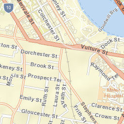South Brisbane Street Map